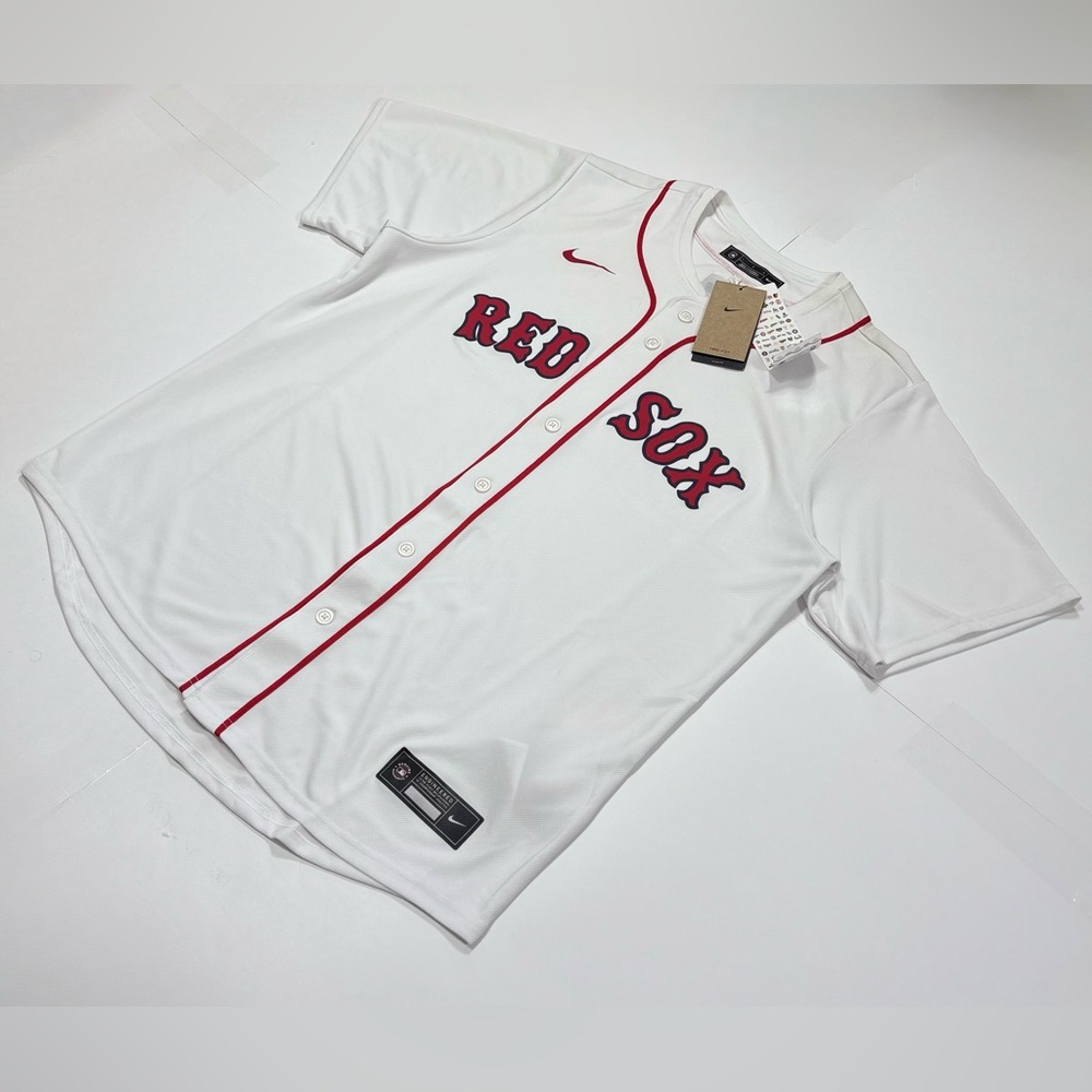 NEW Nike Men’s Authentic Boston Red Sox MLB Baseball Jersey T7GM-BQHO NEW NWT